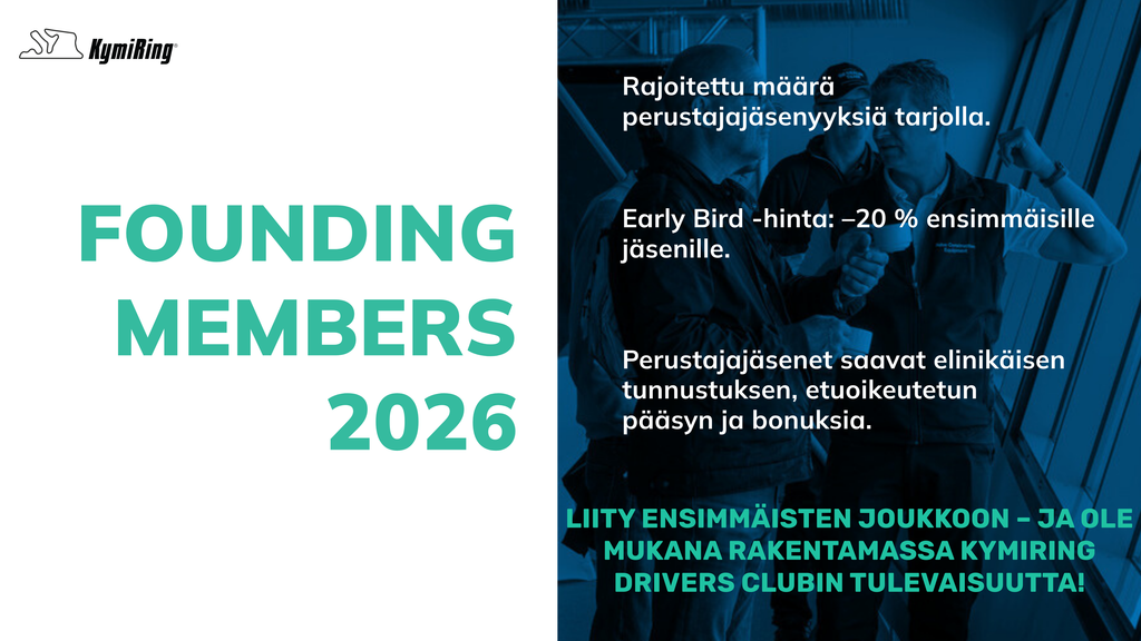 fi - Advertisement for founding members of a club in 2026 with text and a silhouette of two people hugging.